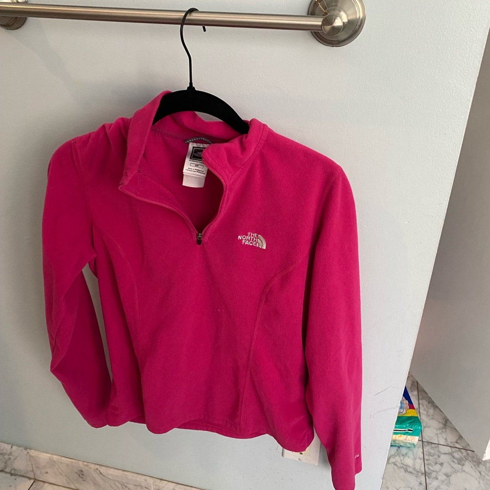 North face pullover hot pink